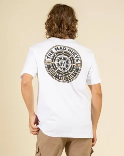The Mad Hueys Hueys Ship Wheel T-Shirt White Outlet