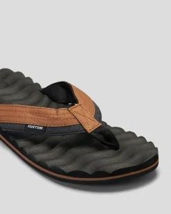 Kustom Hummer III Thongs Slate/tan Outlet