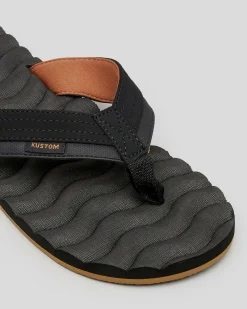 Kustom Hummer Thongs Black/tan Best