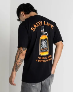 Salty Life Hurricane T-Shirt Black Sale