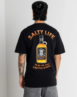 Salty Life Hurricane T-Shirt Black Sale