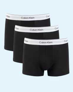 Calvin Klein Icon Cotton Stretch Low Rise Trunk 3 Pack Black/black/black Clearance