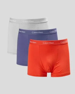 Calvin Klein Icon Cotton Stretch Trunk 3 Pack Vntge Indg/mcr Chp/mltn Sale