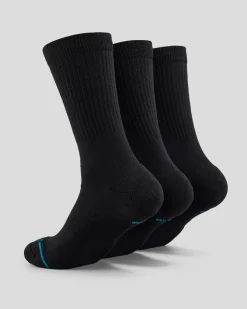Stance Icon Socks 3 Pack Black New