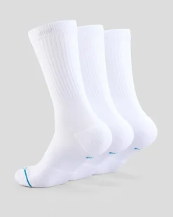 Stance Icon Socks 3 Pack White Discount