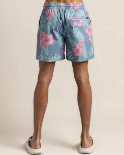 Jacks Idyllic Elastic Waist Shorts Slate Blue Sale