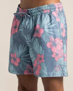 Jacks Idyllic Elastic Waist Shorts Slate Blue Sale