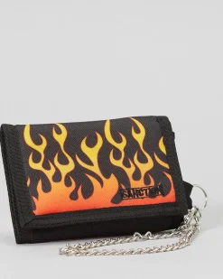 Sanction Ignite Trifold Wallet Black New