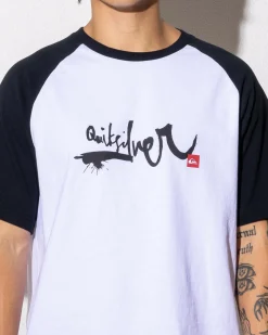 Quiksilver Impaired Raglan T-Shirt White Discount