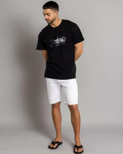 Jacks Impel Denim Shorts White Hot