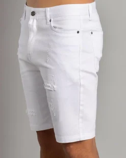 Jacks Impel Denim Shorts White Hot