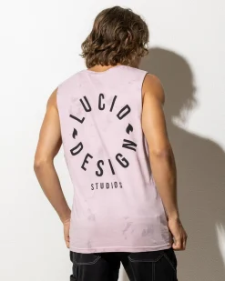 Lucid Inception Muscle Tank Lt Purple Mottle Sale