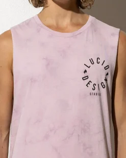 Lucid Inception Muscle Tank Lt Purple Mottle Sale