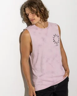 Lucid Inception Muscle Tank Lt Purple Mottle Sale