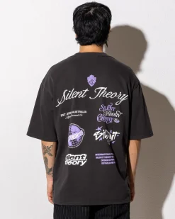 Silent Theory Influence Box T-Shirt Charcoal