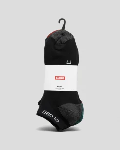 Globe Ingles Ankle Socks 5 Pack Black Best