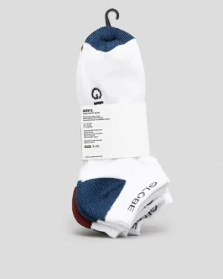 Globe Ingles Ankle Socks 5 Pack White Hot