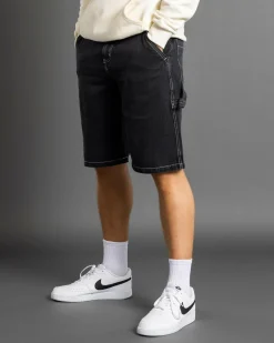 Lucid Institute Denim Walk Shorts Washed Black Hot