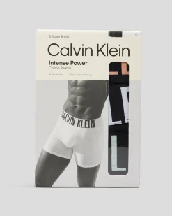 Calvin Klein Intense Power Boxer Brief 3 Pack Papaya Punch/black/moonlight Jade Outlet