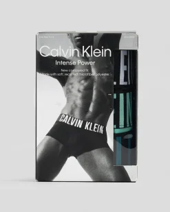 Calvin Klein Intense Power Micro Low Rise Trunks 3 Pack Black/tickled Green/mediterranea Sale