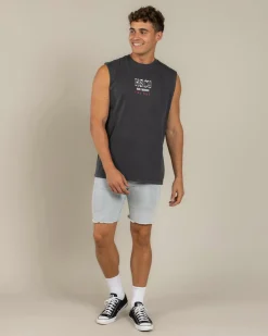 Kiss Chacey Iron Thunder Relaxed Muscle Tank Pigment Black New