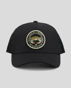 Salty Crew Jimmy 5 Panel Trucker Cap Black New