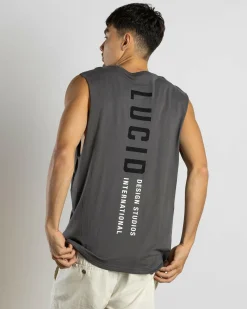 Lucid Judge Muscle Tank Charcoal Best