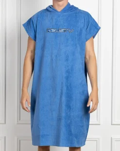 Rusty Just Surfing Hooded Towel Yonder Blue