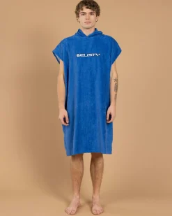 Rusty Just Surfing Hooded Towel Royal Blue Hot