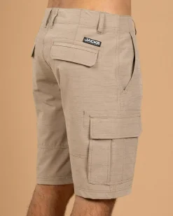 Jacks Kahana Hybrid Walk Shorts Khaki Hot