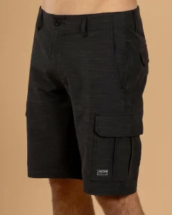 Jacks Kahana Hybrid Walk Shorts Black Clearance