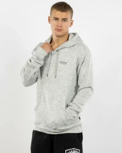 Quiksilver Keller Hoodie Light Grey Heather Clearance