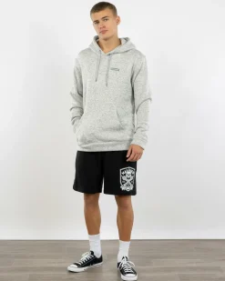 Quiksilver Keller Hoodie Light Grey Heather Clearance