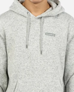 Quiksilver Keller Hoodie Light Grey Heather Clearance