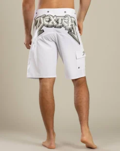 Dexter Kickturn Board Shorts White Clearance