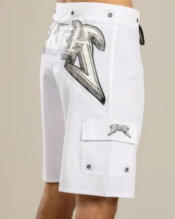 Dexter Kickturn Board Shorts White Clearance
