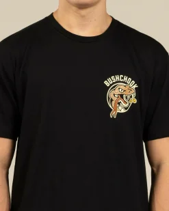 Bush Chook King Brown T-Shirt Black Sale
