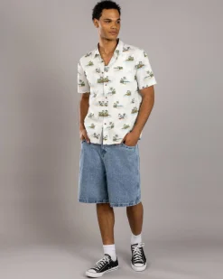 Jacks Kingston Short Sleeve Shirt Off White Sale