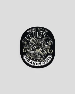 The Mad Hueys Kraken Port Hole Sticker Black Hot