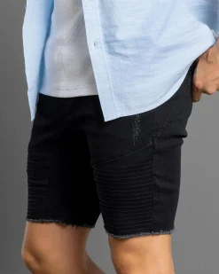 Lucid Laneway Walk Shorts Washed Black New