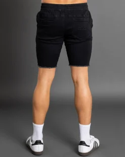 Lucid Laneway Walk Shorts Washed Black New