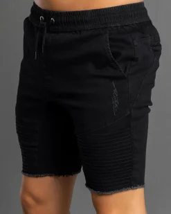 Lucid Laneway Walk Shorts Washed Black New