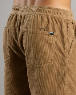 Billabong Larry Cord Shorts Vintage Brown Outlet