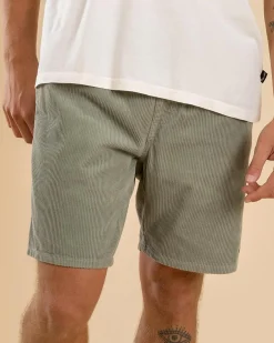 Billabong Larry Cord Walk Shorts Green Ash Sale