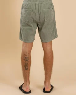 Billabong Larry Cord Walk Shorts Green Ash Sale