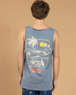 Jacks Latitude Singlet Slate Blue Discount