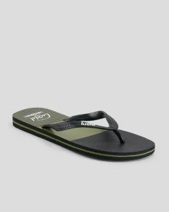 Lucid Latitude Thongs Black/olive Hot