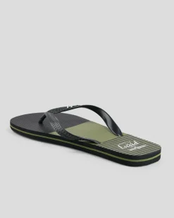 Lucid Latitude Thongs Black/olive Hot