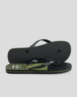 Lucid Latitude Thongs Black/olive Hot