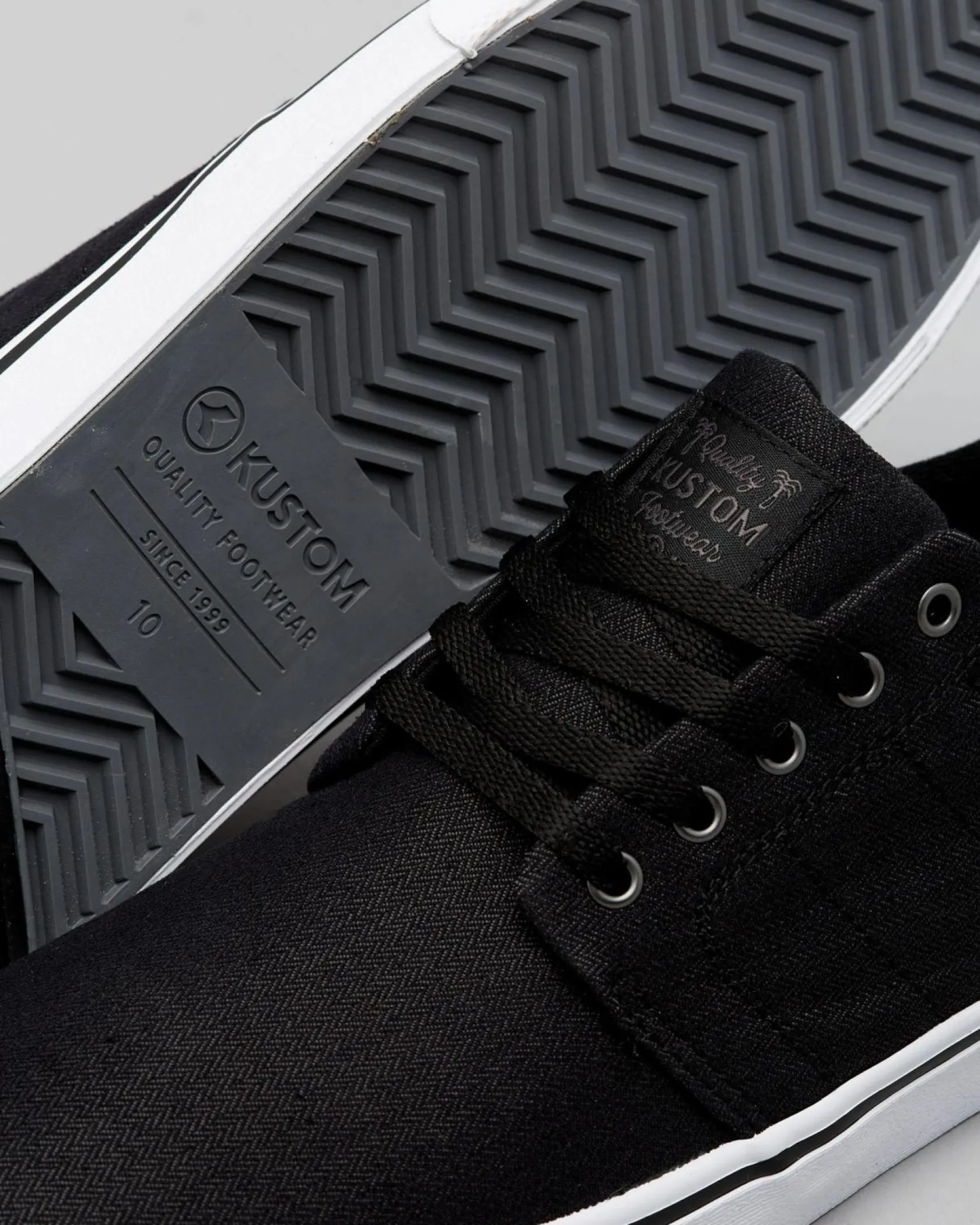 Kustom Lay Day Shoes Black Granite Sale